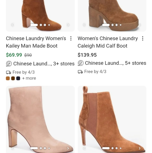 BRAND NEW* Chinese laundry suede boots with open back and heel - Picture 5 of 5